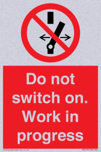 Do not switch on. Work in progress